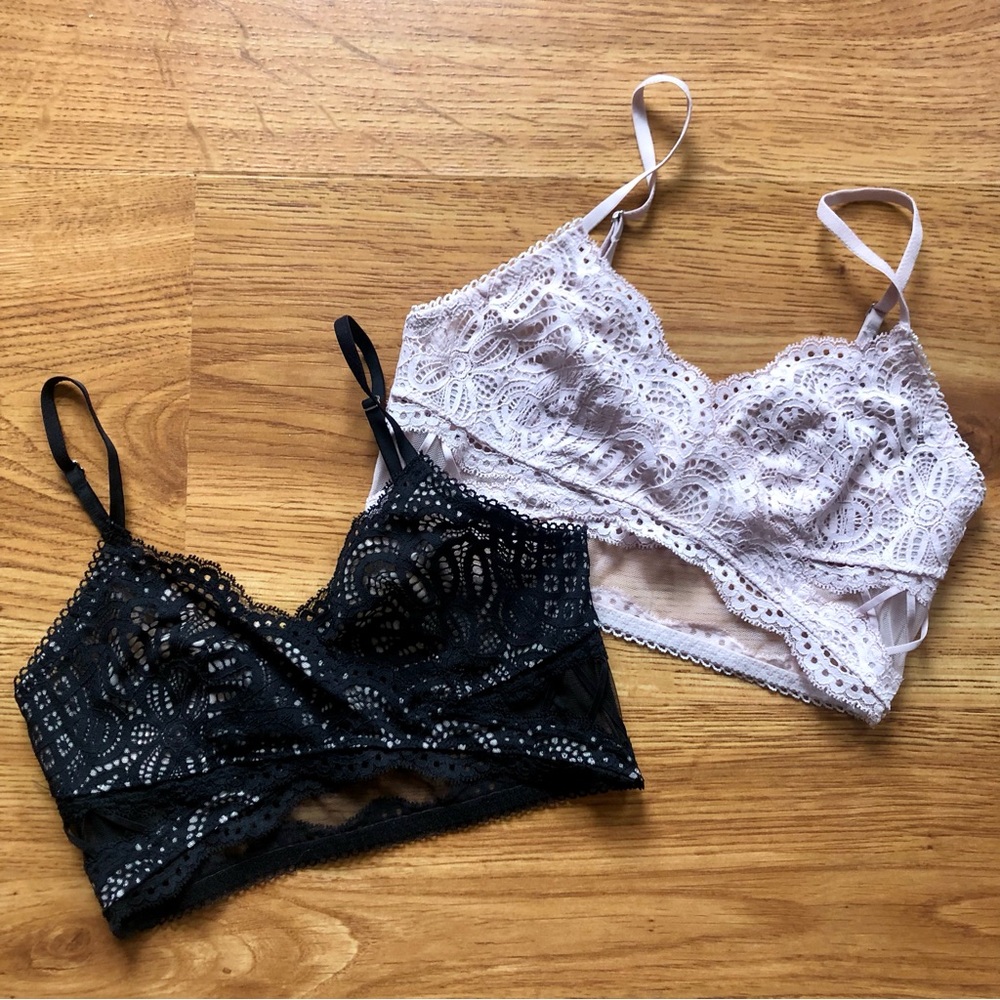 Victorias Secret Dream Angels Sexy Lace & Mesh Bralette Bundle S